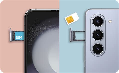 How to insert a USIM card into the Galaxy Z Flip5 and Z Fold5.